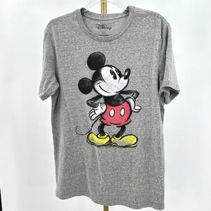 Disney Mickey Mouse‎ Graphic T-Shirt Gray Heather — Unisex / Men's Large